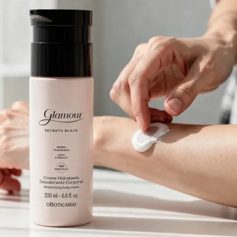 O Boticário – Glamour – Secrets Black Intense – Creme 200m