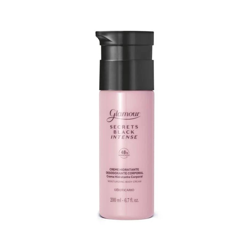 O Boticário – Glamour – Secrets Black Intense – Creme 200m