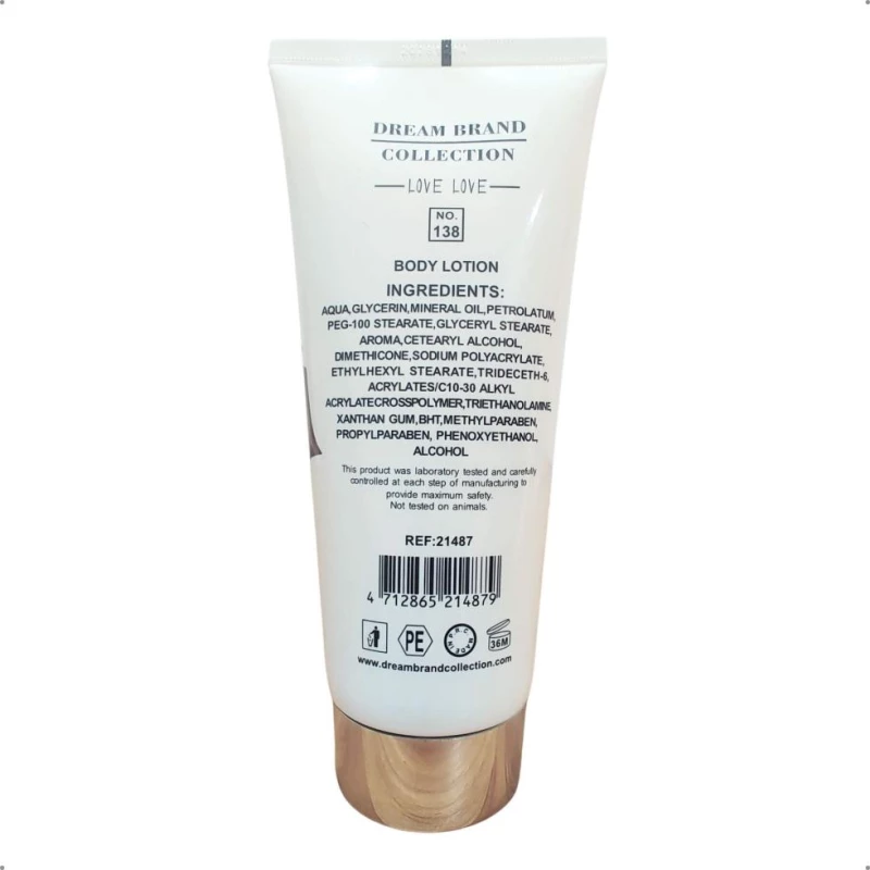 Brand Collection 138 – Creme Hidratante – Love Love – 200ml